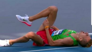Photo of بالفيديو..سقطة موجعة للبقالي تحرمه من الذهب ببطولة العالم