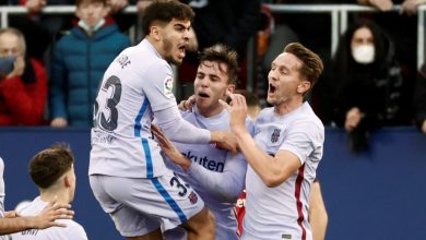 Photo of الزلزولي الأفضل في البارصا أمام أوساسونا