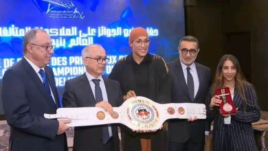 Photo of بحضور بنموسى جامعة الملاكمة تحتفي بالمرضي بعد إنجازها التاريخي