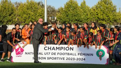 Photo of إناث الجيش الملكي لأقل من 17 سنة يتوجن بلقب البطولة الوطنية