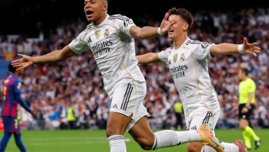 Photo of فيديو.. ريال مدريد يتخطى برشلونة بثنائية